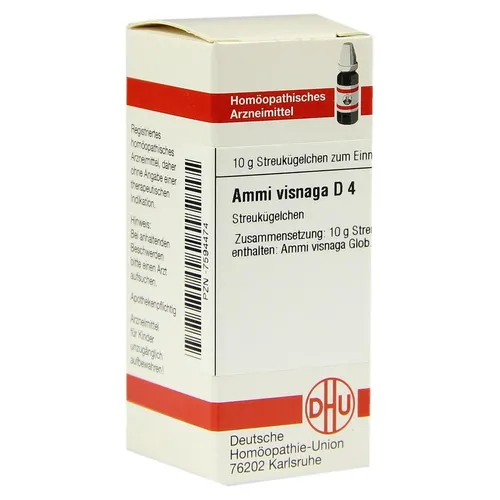 AMMI Visnaga D 4 Globuli 10 g