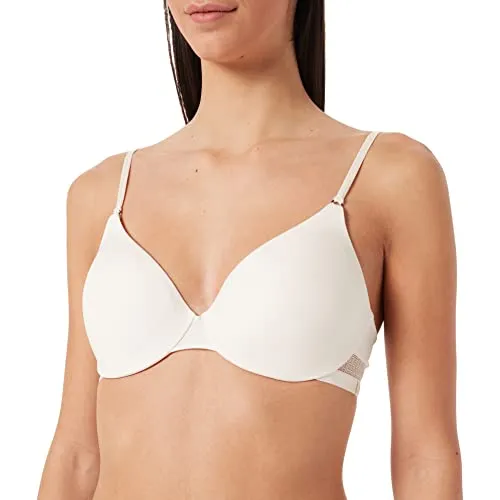 S by sloggi Damen Silhouette WHP Halbschalen BH, Angora, 70C