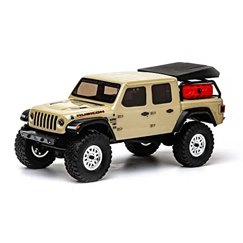 Axial 1 24 SCX24 Jeep JT Gladiator 4WD Rock Crawler - Komplett fahrbereit mit Scale-Zubehör und LED-Leuchten, ideal für Offroad-Abenteuer