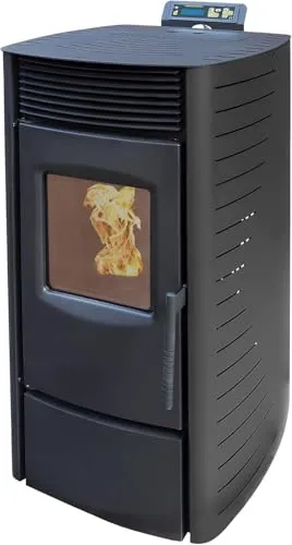 Nemaxx P9 Pelletkaminofen 9 kW - TÜV SÜD geprüft, automatischer Zeitplaner und hohe Wärmeabgabe für effiziente Raumheizung