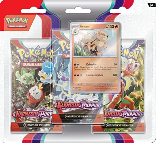 Pokémon Blister 3er-Pack Karmesin & Purpur von Pokémon