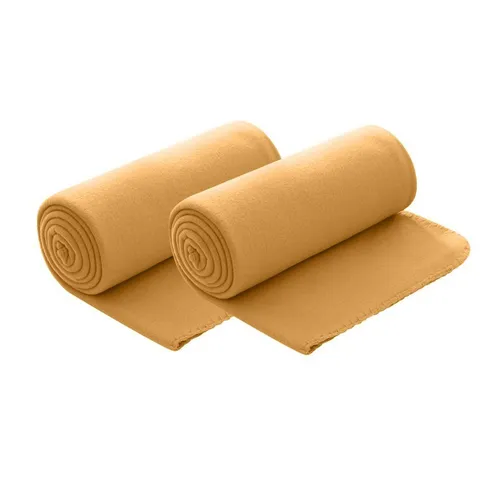 Wohndecke Polar-Fleece, wometo, OEKO-TEX®, 2 Fleecedecken mit Kettel-Rand & Anti-Pilling