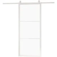 inova wohnen Glasschiebetür Klarglas mit Stahlrahmen, Komplett Set für Loftstyle - Elegante Glasschiebetür mit 4 mm satiniertem Glas und robustem Stahlprofil. Ideal für einfache Montage und langlebige Nutzung, inkl. Softclose-Mechanik für sanftes Schließen.