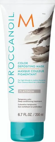 Moroccanoil Color Depositing Maske, platinum 200ml - Coloration - Pflege und Farbtiefe in einem: Diese Maske spendet intensive Feuchtigkeit und verleiht Ihrem Haar modische Farbtöne mit reinen Pigmenten.