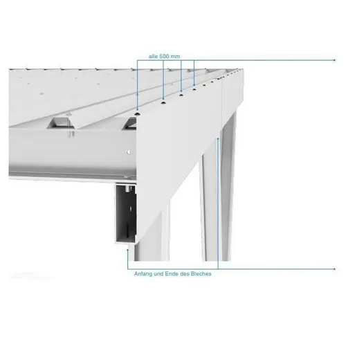 Produktbild Niedax PV Carport Zubehör PV-CP-VB-D