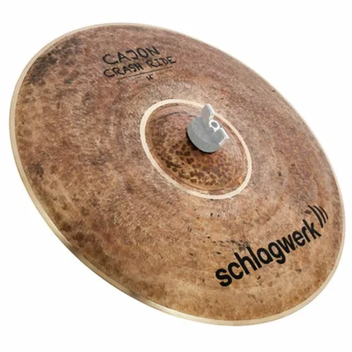 Schlagwerk Crash Ride Becken CCR14 - Hochwertiges 14 Zoll (35,6 cm) Crash-Ride-Becken aus B20-Bronze, handgefertigt in der Türkei und ideal für vielseitige Spieltechniken.