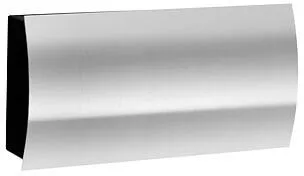 CMD Zeitungsfach aus Edelstahl, 31 cm breit - Hochwertiges Zeitungsfach für Briefkästen, mit geschwungener Frontblende für ein harmonisches Gesamtbild und langlebige Edelstahlkonstruktion.