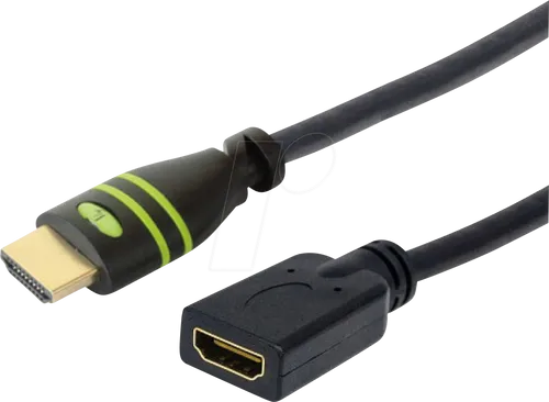 Techly HDMI 4K 60Hz High Speed mit Ethernet, 7,5m - Kabel & Adapter für gestochen scharfe 4K-Bilder und flüssige 60Hz, ideal für Gaming und Home Entertainment.