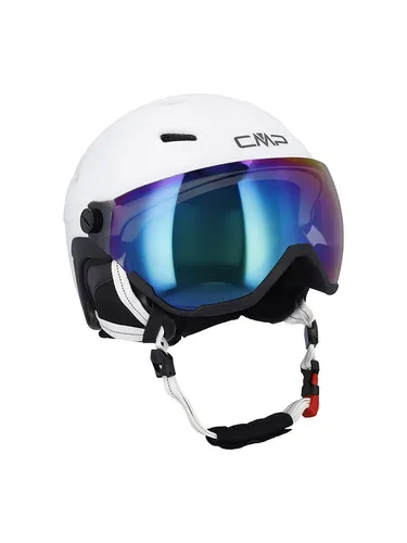 CMP WA-2 Ski Helmet With Visor bianco-nero (00XS) M
