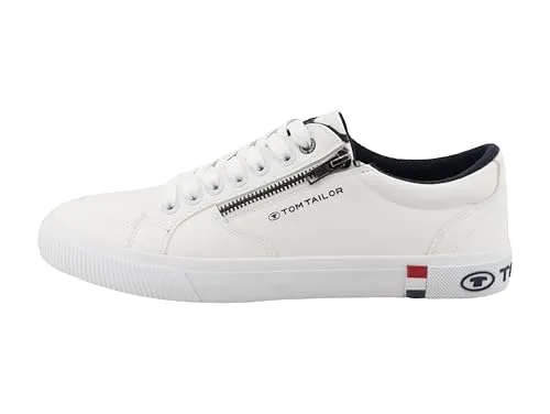 Tom Tailor Herren Sneakers in Weiß, Größe 44 in weiß von Tom Tailor
