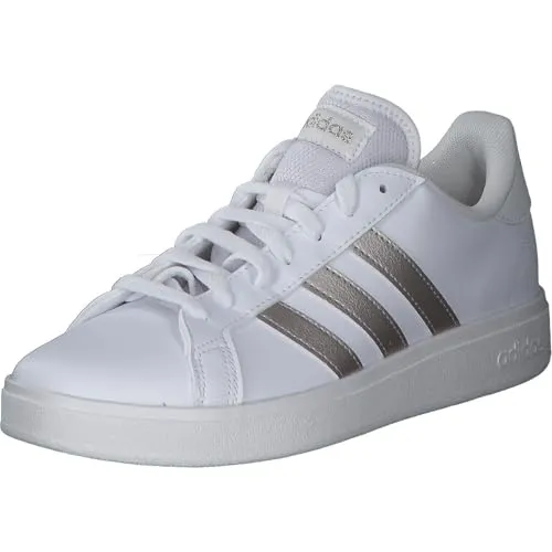 adidas Damen Grand TD Lifestyle Court Casual Shoes Schuhe, Cloud White/Platinum/Cloud White, 40 EU