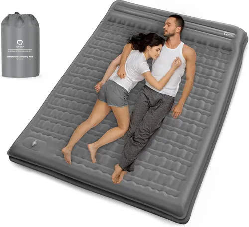 QPAU Camping Isomatte Selbstaufblasend 12CM Ultraleicht Wasserdicht Wandern