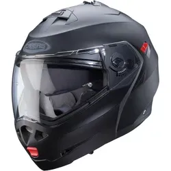 Caberg Duke X Klapphelm, schwarz matt, XS (53/54) - Motorradhelm mit dualer Homologation (P/J) für flexibles Fahren, integrierter Sonnenblende und hochwertigem Antibeschlag-Visier für optimalen Komfort und Sicherheit.