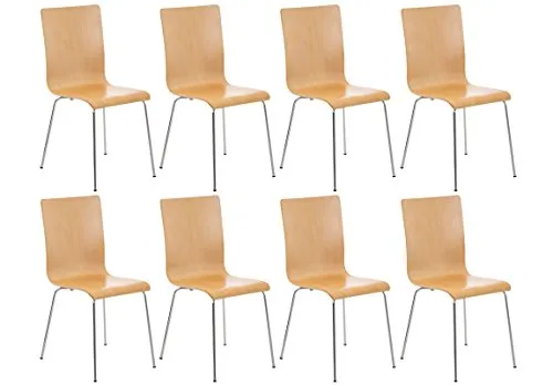 CLP 8er-Set Wartezimmerstuhl Pepe in beige von CLP
