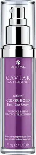 Alterna Caviar Anti-Aging Serum 50 ml - Dual Use Booster für coloriertes Haar - Haarkuren für coloriertes Haar mit Farbbrillanz und UV-Schutz. Das leistungsstarke Serum verjüngt das Haar und schützt die Farbe, während es Geschmeidigkeit und Glanz verleiht.