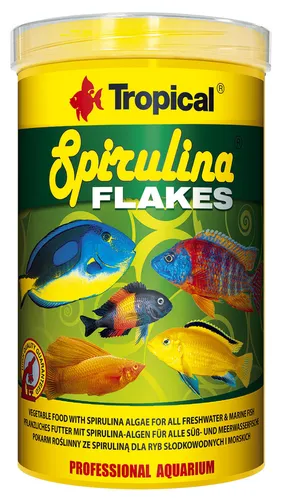 Tropical Spirulina Flakes 100ml - pflanzliches Futter mit Spirulina - MHD 12/19