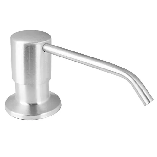 PaulGurkes Einbau Seifenspender Edelstahl - Hochwertiger Spülmittelspender aus Edelstahl, von oben befüllbar mit 350 ml Füllmenge, ideal für die Küchenspüle und einfach zu bedienen.