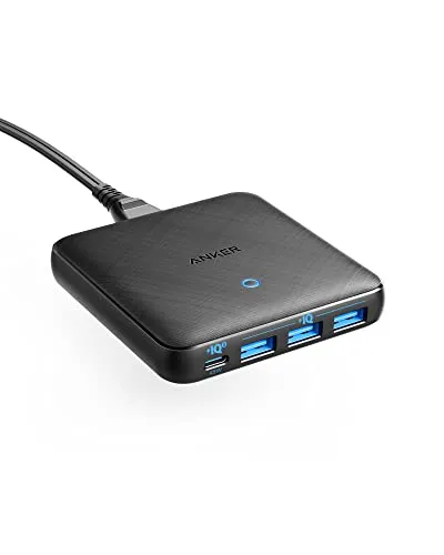 Anker 543 Ladegerät (65W) - USB-C Netzteil für alle Geräte - USB-C Ladegerät mit 65W Leistung, ideal für MacBook, Laptops und Smartphones. Lade bis zu 4 Geräte gleichzeitig dank PowerIQ 3.0 und GaN-Technologie für höchste Effizienz.