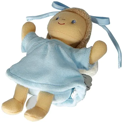 Sterntaler® Spieluhr Schutzengel S, bleu - Spieluhr für Babys mit süßem Schutzengel aus Flauschstoff, ideal zum Einschlafen. Einfache Befestigung an Bettchen oder Kinderwagen, in schöner Geschenkbox.