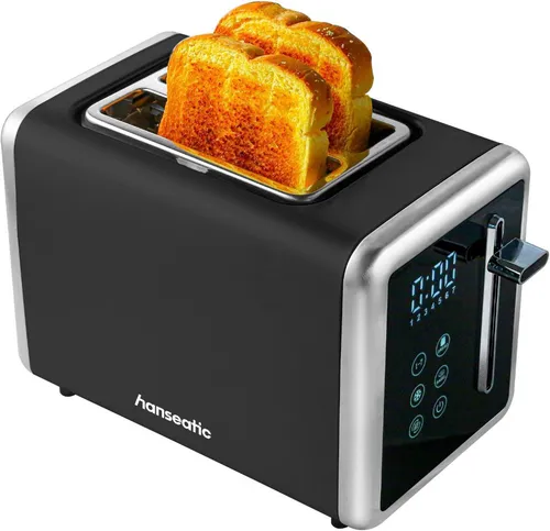 Hanseatic Toaster HT9007BD, 900 W mit Brötchenaufsatz