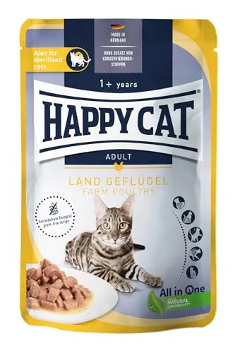 Happy Cat Culinary Meat in Sauce Land Geflügel Pouch 85 g