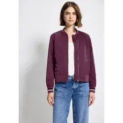 Street One Studio Damen Blouson mit Zipper - Funktionsjacke mit sanft glänzender Oberfläche, ideal für lässige Outfits und vielseitige Freizeitaktivitäten.