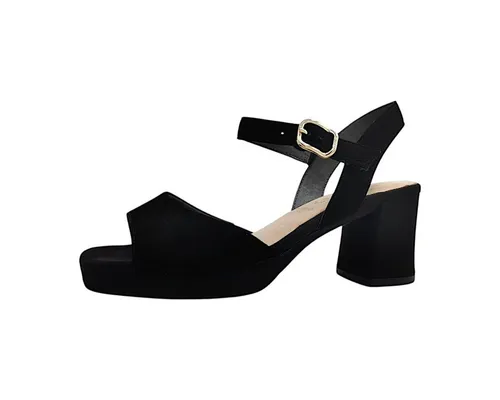 Tamaris Comfort Damenschuhe Sandalen Hoch Schwarz – Größe 41 EU - Elegante Riemchensandale von Tamaris Comfort, ideal für Freizeit und besondere Anlässe. Hochwertiges Veloursleder und ein bequemer Blockabsatz sorgen für stilvollen Komfort.