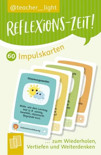 Produktbild Schulbuch Reflexions-Zeit! 60 Impulskarten zum Wiederholen, Vertiefen und Weiter Teacher__light