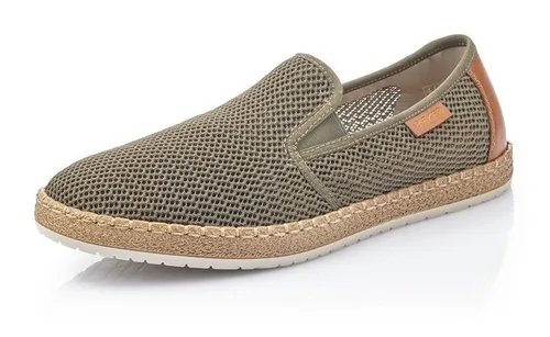 Rieker Espadrille mit luftdurchlässiger Perforation, khaki von Rieker