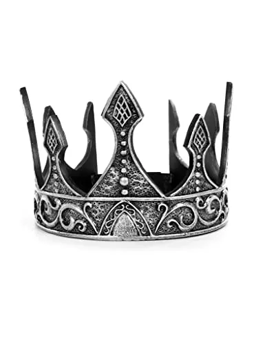 Maskworld Fantasy Fürstenkrone aus Kunststoff in silber von MASKWORLD