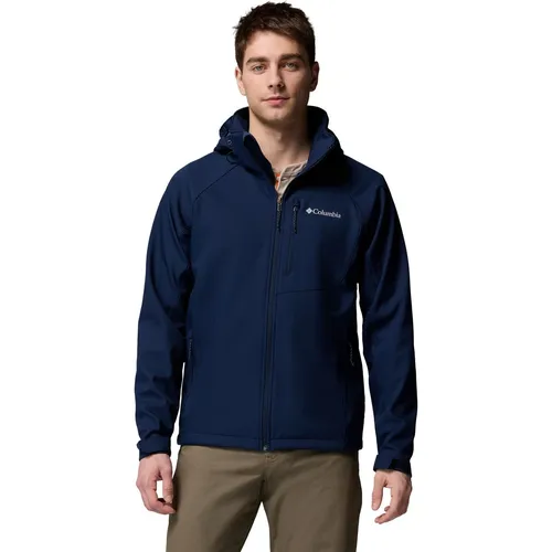 Columbia Cascade Ridge III Softshell Jacke für Herren - Outdoor Freizeitjacke, wasserabweisend und atmungsaktiv, ideal für Wanderungen bei wechselndem Wetter mit verstellbarer Sturmkapuze und optimalem Tragekomfort.
