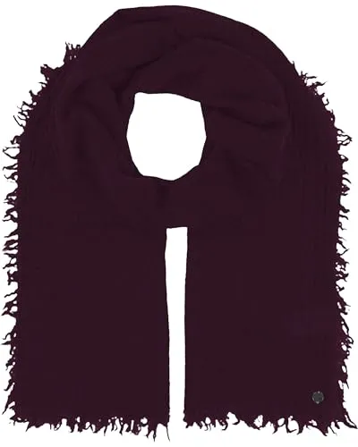 Fraas Modeschal Wollschal mit Schnittfransen in lila von FRAAS