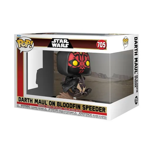 Star Wars POP! Rides Deluxe Vinyl Figur Darth Maul on Bloodfin 9 cm - Spielfiguren - Erwecke die Macht mit dieser detailreichen 9 cm großen Vinylfigur von Darth Maul auf Bloodfin, perfekt für Sammler und Fans!