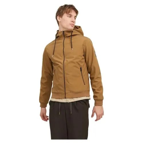 JACK & JONES Male Softshell Jacke - Funktionsjacken mit Regular Fit, atmungsaktiv und winddicht, ideal für Outdoor-Aktivitäten und wechselhaftes Wetter.