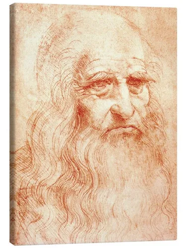 Posterlounge Wandbild Selbstbildnis, Leonardo da Vinci, erhältlich als Poster, Leinwandbild, Wandsticker oder Acrylglasbild