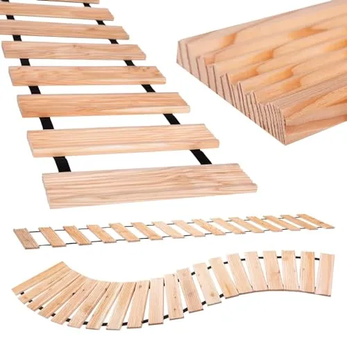 BooGardi Rollweg aus Lärche - 250cm lang in 3 Breiten - Rasenkanten - Hochwertiger Holzweg aus Lärchenholz, resistent gegen Fäulnis, ideal für einen sauberen Garten und einfache Pflege.