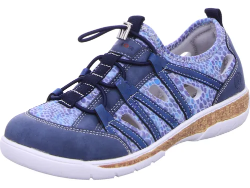 Romika sportlicher Schnürer Blau - Slipper & Loafer mit gut gepolsterter Decksohle und flexiblem Laufsohlen-Design für hohen Tragekomfort. Ideal für Alltag und sportliche Aktivitäten, mit schnellem Schnellschnürverschluss und recyceltem Futter.