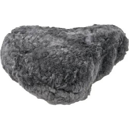 KlickFix Sattelüberzug Lammfell, gross (0126A) - Fahrradsättel mit hochwertigem Lammfell für optimalen Komfort und Wärme während der Fahrt.