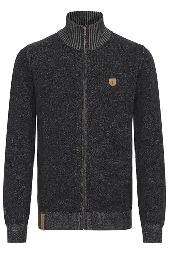 Indicode IDAndy Herren Strickjacke - Grobstrick Cardigan mit Reißverschluss - Strickjacke für Herren aus weicher Baumwollmischung, ideal für Freizeit und Büro, mit durchgehendem Reißverschluss und nachhaltiger Herstellung.