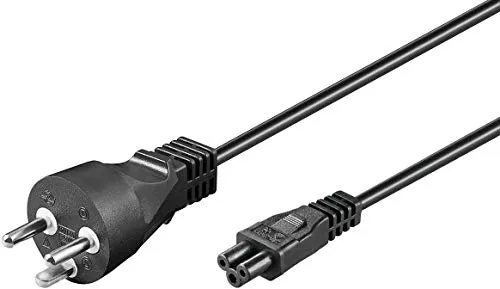 MicroConnect Netzkabel PE120805 Schwarz 0,5 m Netzstecker Typ K C5-Kupplung