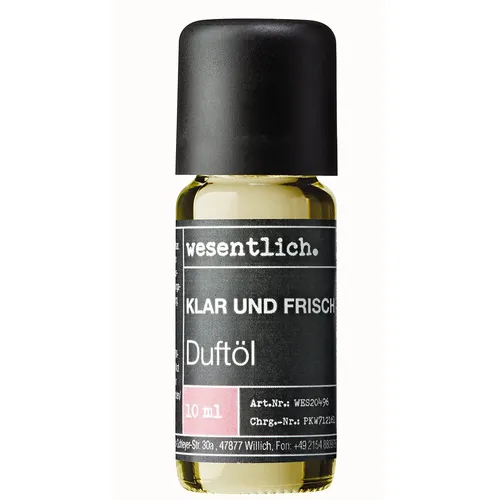 Duftöl Klar und Frisch - feiner Premium Raumduft von wesentlich. 10ml