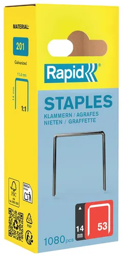 Rapid Feindrahtklammern Typ 53 14 mm 1.080 Stück von Rapid Tools