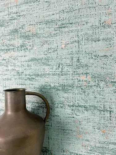 Newroom Vliestapete, Grün Tapete Modern Used-Look - Mustertapete Loft Tapete Blau Rosegold Industrial Beton Metallic für Schlafzimmer Wohnzimmer Küche, Mustertapete, Loft Tapete