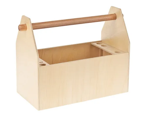 matches21 HOME & HOBBY Werkzeugkasten Holz Bausatz 10 Jahren Holzbaukasten