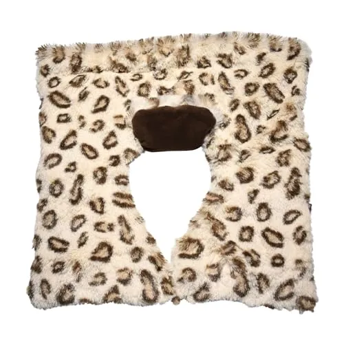 Habibi Plush Premium – 1710-B Rücken- und Schulterwärmer beige/braun, mit herausnehmbarem Körnerkissen