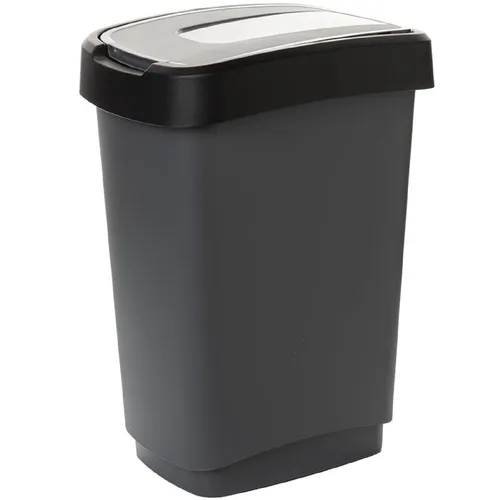 Mülleimer Abfalleimer mit Schwingdeckel 50 L - Modernes Design - Haushaltszubehör - 50 L Kapazität mit abnehmbarem Schwingdeckel, ideal für eine saubere und hygienische Abfallentsorgung in jedem Raum.