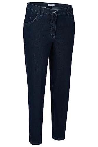 KjBRAND Babsie-23020-6244-606-54K Jeans - Super-Stretch Basic Hose mit extrem hoher Elastizität, ideal für kräftige Oberschenkel. Formstabil mit Glanzoptik und schlankem Effekt in modischer 5-Pocket-Form.
