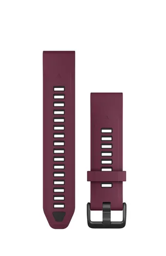 Garmin QuickFit, 20 mm Merlot Graphit-Silikonband in rot von Garmin