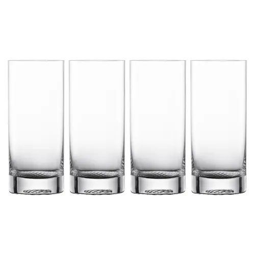 ZWIESEL GLAS Serie ECHO Longdrink-Glas 4 Stück - Gläser & Glaswaren – Hochwertige, bleifreie Kristallgläser, spülmaschinenfest mit 480 ml Kapazität, ideal für Longdrinks und stilvolle Anlässe.
