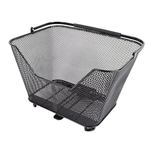 AtanVelo Daily M Fahrradkorb 22L schwarz mit AVS Adapter - Fahrradtaschen - Robuster 22L Korb für Fahrräder, inklusive AVS Adapter für einfache Montage und perfekten Halt.